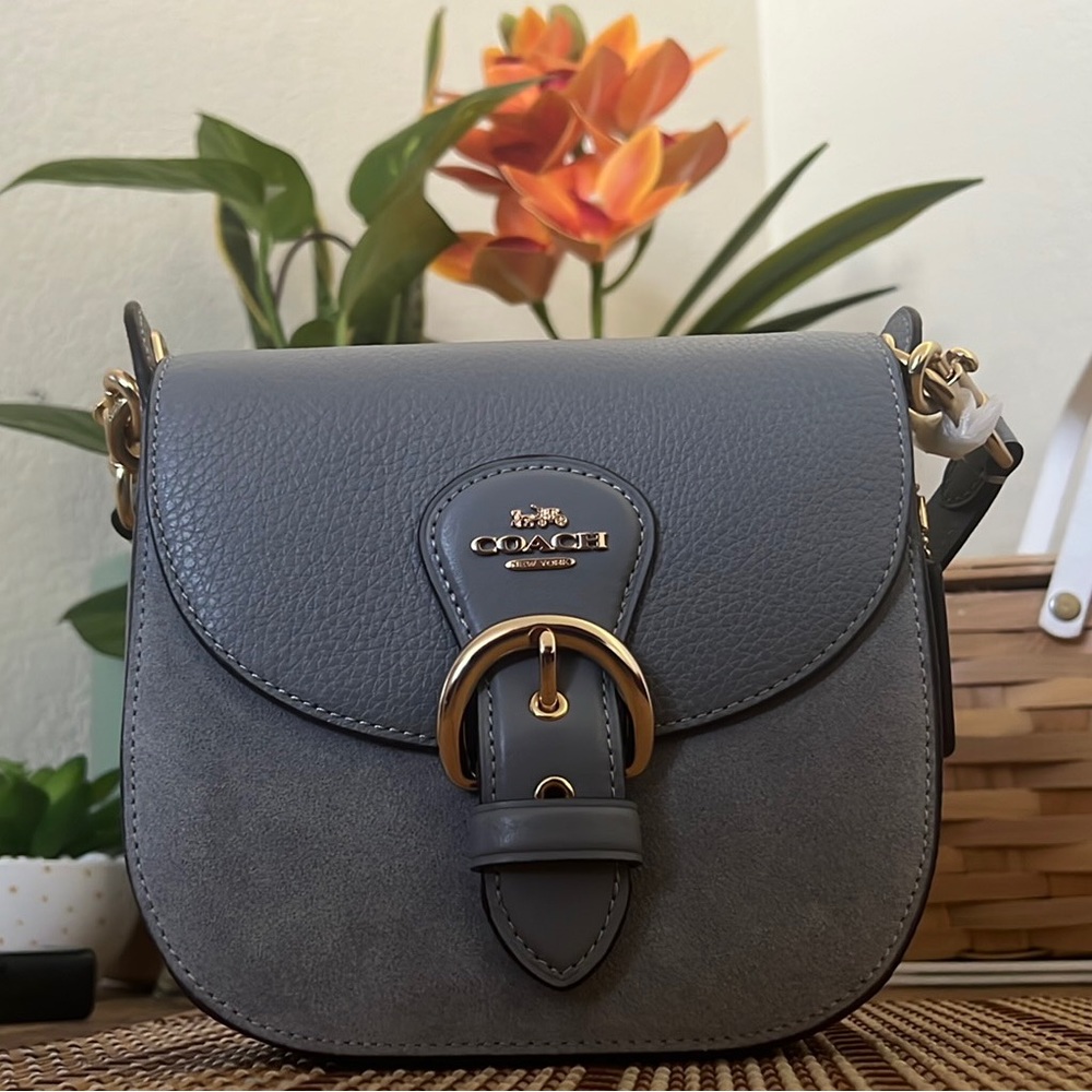 Leather & Suede Coach purse